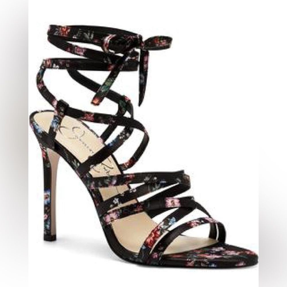 Jessica Simpson Jexilla Women's Strappy Ankle Wrap Stiletto Sandals Size 7 1/2